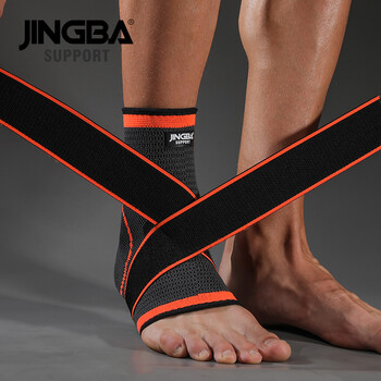 JINGBA SUPPORT 1PCS 3D Nylon Επίδεσμος Προστατευτικό Στήριξης Αστραγάλου Ποδόσφαιρο Μπάσκετ Μπάσκετ Αστραγάλος Προστατευτικό tobillera deportiva