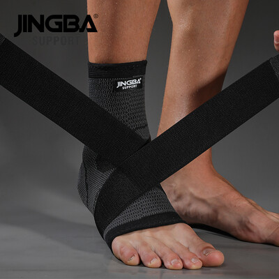 JINGBA SUPPORT 1PCS 3D Nylon Επίδεσμος Προστατευτικό Στήριξης Αστραγάλου Ποδόσφαιρο Μπάσκετ Μπάσκετ Αστραγάλος Προστατευτικό tobillera deportiva