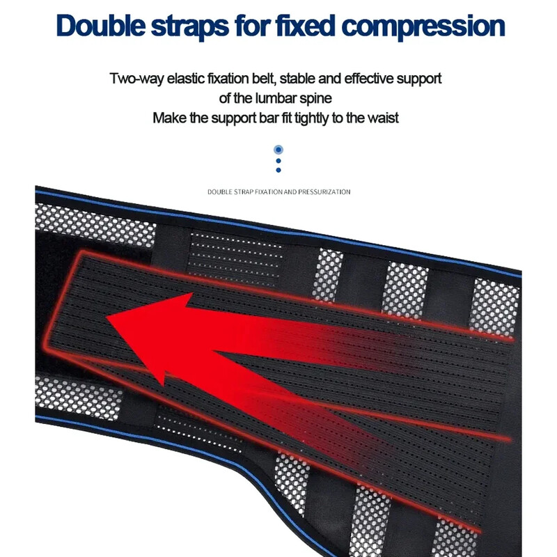 1kom steznik za leđa za ublažavanje bolova u donjem dijelu leđa, lumbalni potporni pojas za muškarce i žene s lumbalnom jastučićem, za herniju diska, išijas