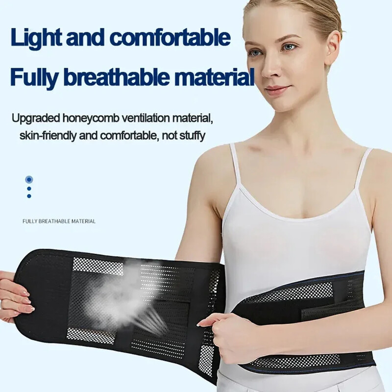 1kom steznik za leđa za ublažavanje bolova u donjem dijelu leđa, lumbalni potporni pojas za muškarce i žene s lumbalnom jastučićem, za herniju diska, išijas