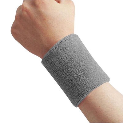 Comfort Βαμβακερό λουράκι Terry Cloth Αθλητικό περικάρπιο τένις μπάσκετ για τρέξιμο γιόγκα μπάντα καρπού προστατευτικό βραχίονα περιτύλιξης ιδρώτα ζώνη