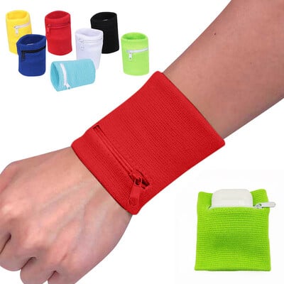 Safe Storage Wrist Support 1 τμχ Τσάντα καρπού τσάντα με φερμουάρ Running ποδήλατο ταξιδιού Ασφαλής αθλητική τσάντα για τρέξιμο Πορτοφόλι ποδηλάτου γυμναστικής