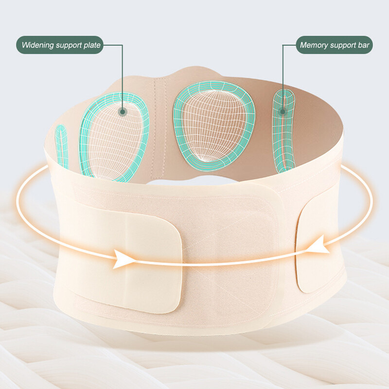 1 kom ultra tanki steznik za leđa s 3D lumbalnim jastučićem, 2 fleksibilne potpore, steznik za leđa za bol u donjem dijelu leđa za ublažavanje išijasa i skolioze