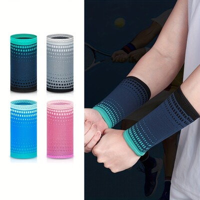 1 τμχ Sports Wrist Guard: Πλεκτή υποστήριξη συμπίεσης για μπάσκετ ανδρών και γυναικών, μπάντμιντον,