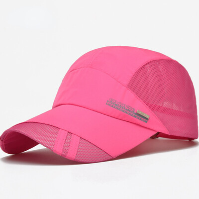 Unisex võrgust äärega tennisemüts Kiiresti kuivav reguleeritav pesapallimüts suvine UV-kaitsega välimüts Spordimütsid