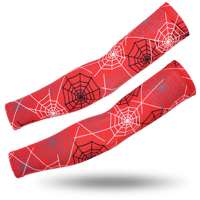 Cobweb Game grijači za ruke za muškarce, biciklističke manžete, brzo sušenje, rukav za tetovažu za sportske igre, jastučić za lakat, navlaka za ruke, 1 par