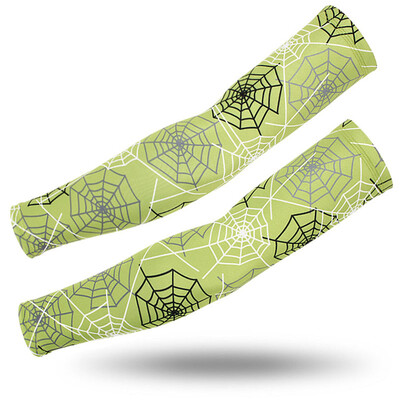 Cobweb Game grijači za ruke za muškarce, biciklističke manžete, brzo sušenje, rukav za tetovažu za sportske igre, jastučić za lakat, navlaka za ruke, 1 par