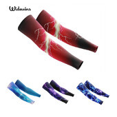 Widewins 1Pair Cool Vīrieši Riteņbraukšana Skriešana UV Saules aizsardzība Manžetes Pārvalks Aizsarga Roku Piedurkne Velosipēda Sporta Roku Sildītāji Piedurknes Unisex