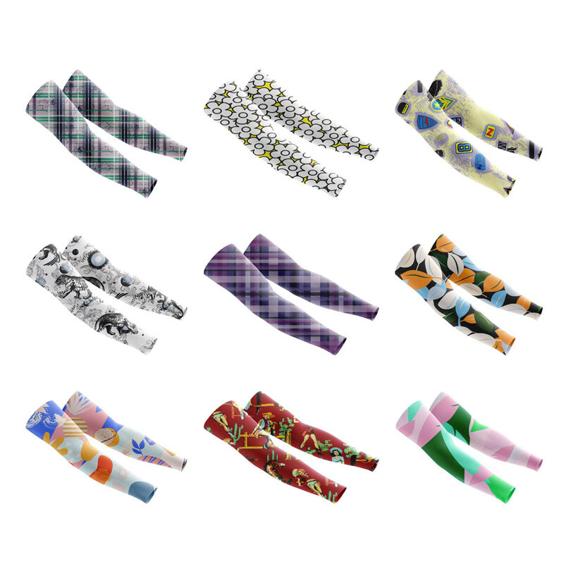 Elpojošs Quick Dry UV aizsardzība Skriešanas rokas Piedurknes Basketbols Elkoņu Aizsargi Fitness Roku sargi Sporta Riteņbraukšanas Roku Sildītāji Sun Pro