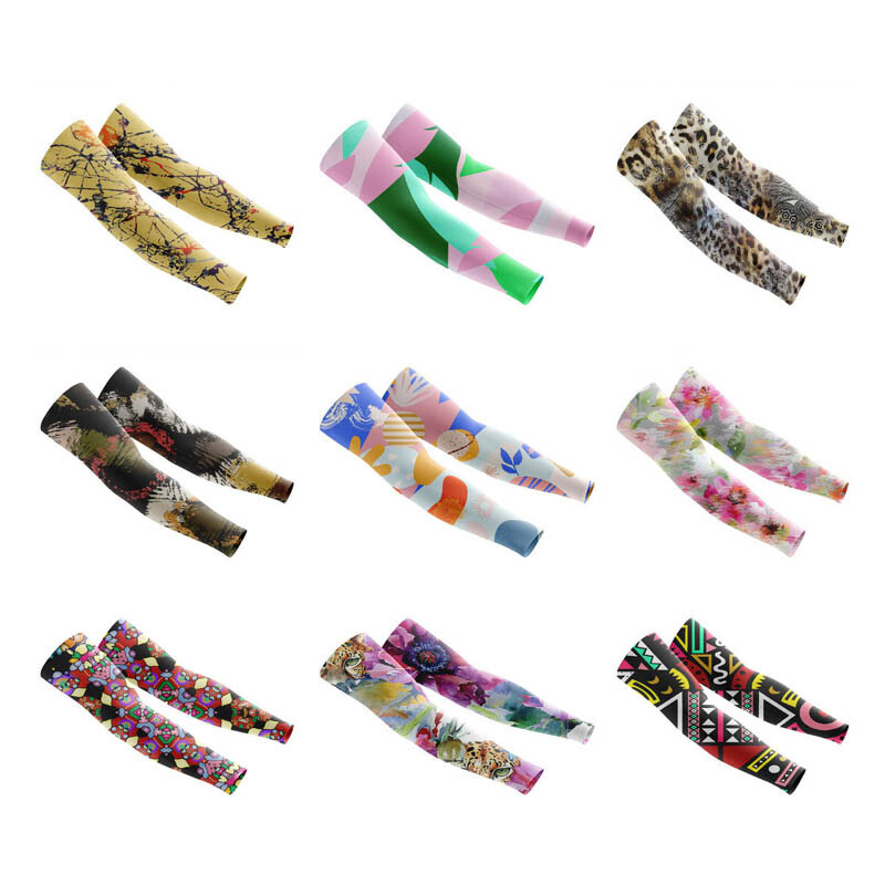 Sporta rokas kompresijas piedurknes Vasaras skriešanas basketbols riteņbraukšanas rokas sildītājs sauļošanās lentes volejbola UV aizsardzība sievietēm zveja