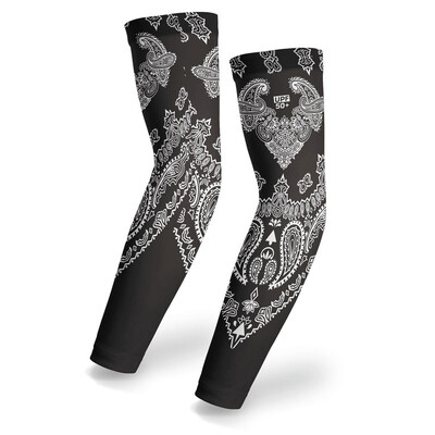 UPF50+ Maneca de brat Respirabila Uscare rapida Protectie UV Ciclism Maneca de sport Tesatura de gheata Protectie solara Imbracaminte sportiva Maneca de fitness