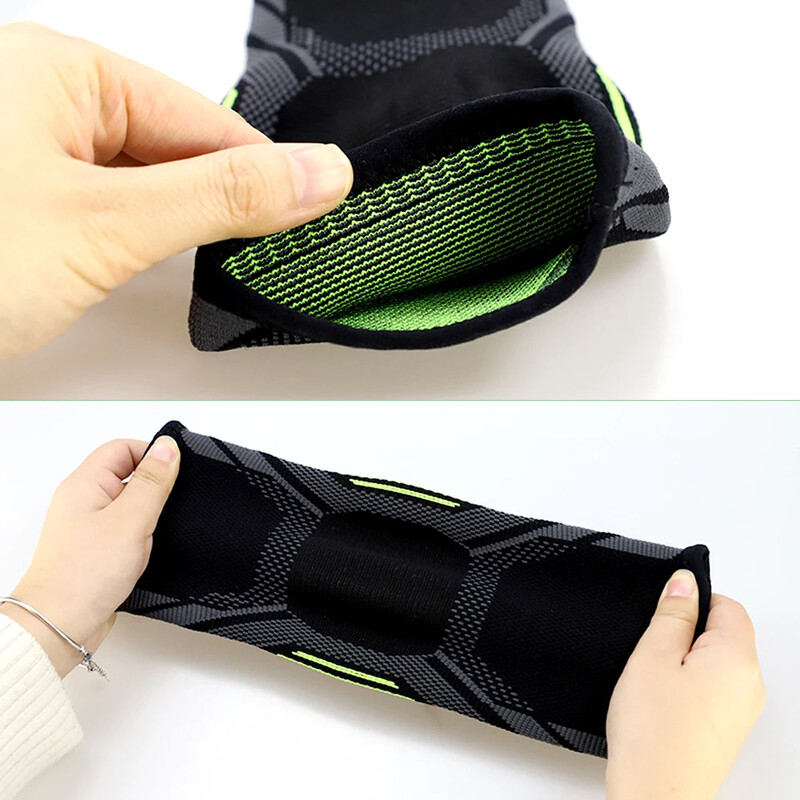 1kom Steznik za gležanj Kompresijski potporni rukavi Elastični prozračni za muškarce Žene Oporavak od ozljeda Bolovi u zglobovima Stopalo Sport Košarka