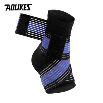 AOLIKES 1PCS Professional Sports Ankle Strain Wraps Bandages Elastic Ankle Support Brace Protector for Fitness Running