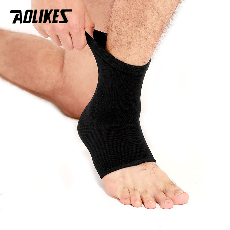 AOLIKES 1 buc. Bandaje elastice pentru glezna pentru sporturi profesionale, pentru alergare de fitness