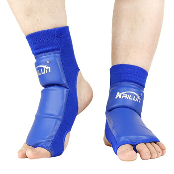 PU Leather MMA Boxing Muay Thai Foot Insteps Guards Feet Protector Martial Arts Wushu Sanda Training Protective Gear