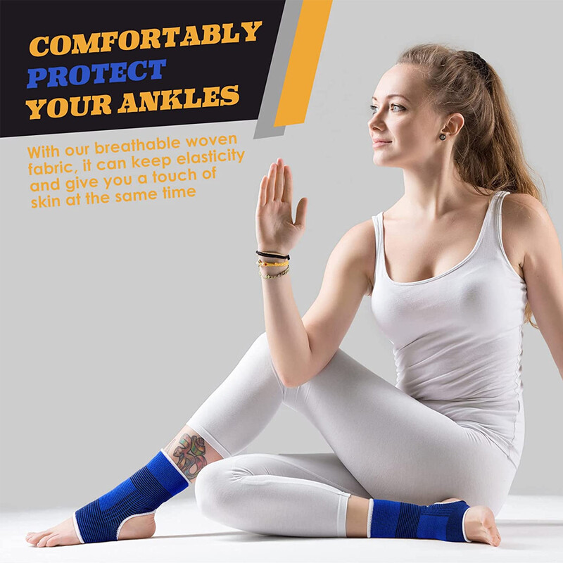1 pāris profesionālas elastīgas, trikotāžas potītes atbalsta lentes potītes stiprinājums potītes sastiepumam Sports aizsargā apavus potītes terapijai