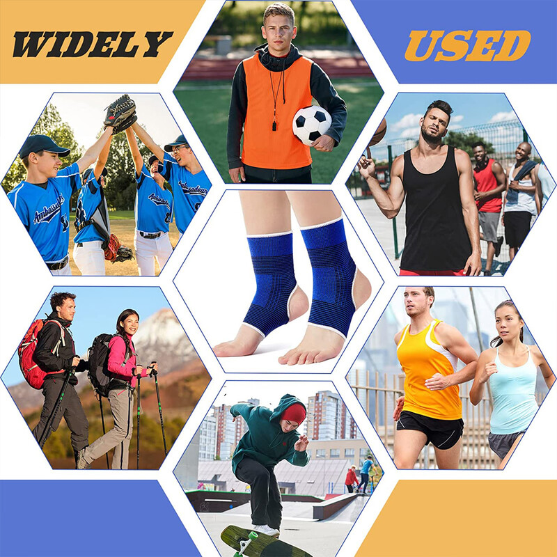 1 pāris profesionālas elastīgas, trikotāžas potītes atbalsta lentes potītes stiprinājums potītes sastiepumam Sports aizsargā apavus potītes terapijai