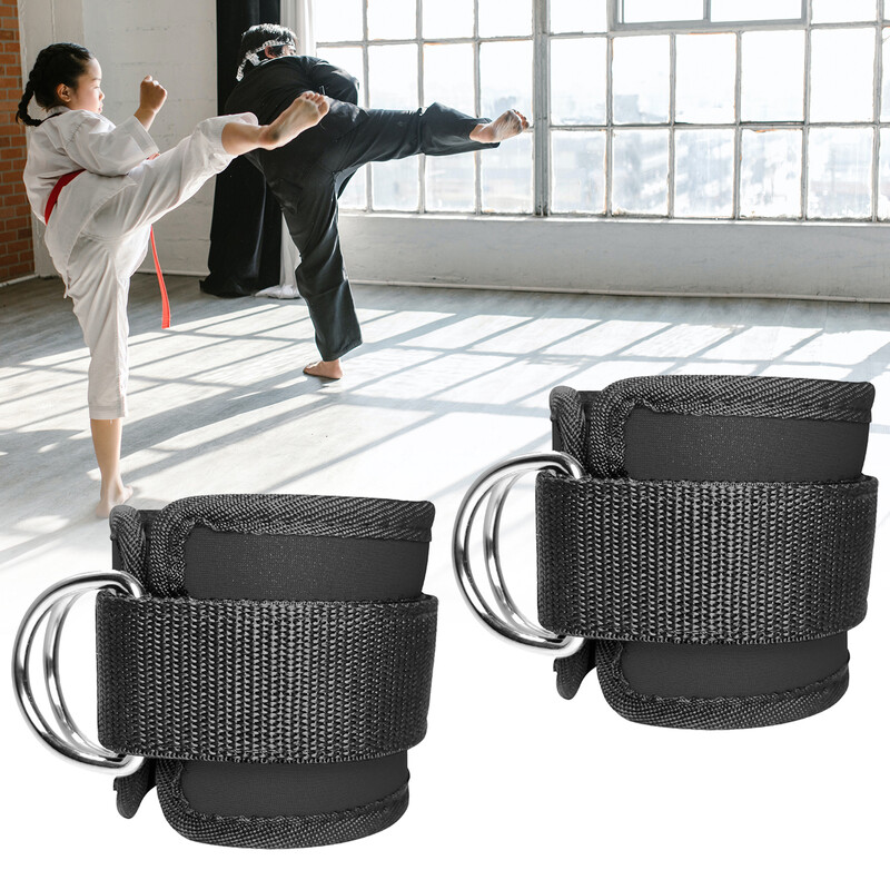 Ремъци за глезени с обратен откат за кабелни машини Обвивки за глезени Ленти за крака за бодибилдинг Регулируема каишка за глезена на крака Силови тренировки