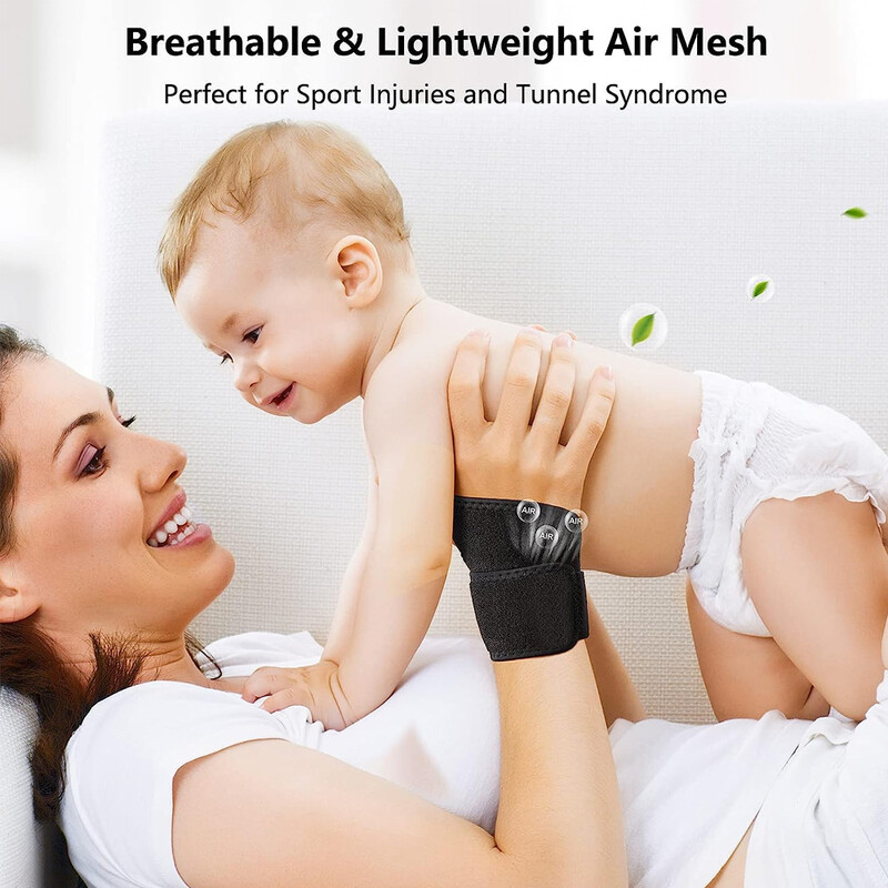 1 kom. Steznica za zapešće Zavoji za zapešće, kompresijske trake za zapešće Potpora za zapešće za vježbanje - Udobna potpora za dan i noć - Podesiva