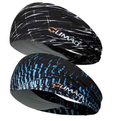 2 KOM Sportska elastična traka za glavu Traka za znoj Trčanje Joga Teretana Tenis Golf Zavoj za znoj Traka za kosu Pokrivala za kosu Dodaci za kosu Muškarci Žene