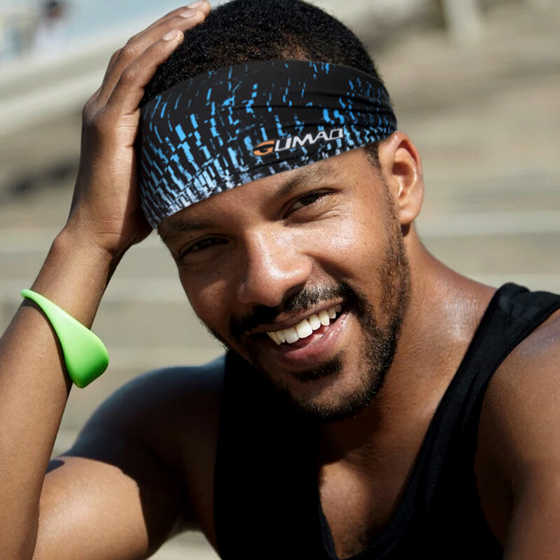 2 KOM Sportska elastična traka za glavu Traka za znoj Trčanje Joga Teretana Tenis Golf Zavoj za znoj Traka za kosu Pokrivala za kosu Dodaci za kosu Muškarci Žene