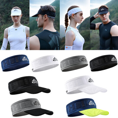 Cool Elastic Sports Visor Ελαστική αντιολισθητική ζώνη κεφαλής Outdoor Running Fitness Απορροφητική ιδρώτα και αναπνέουσα αντιιδρωτική ζώνη