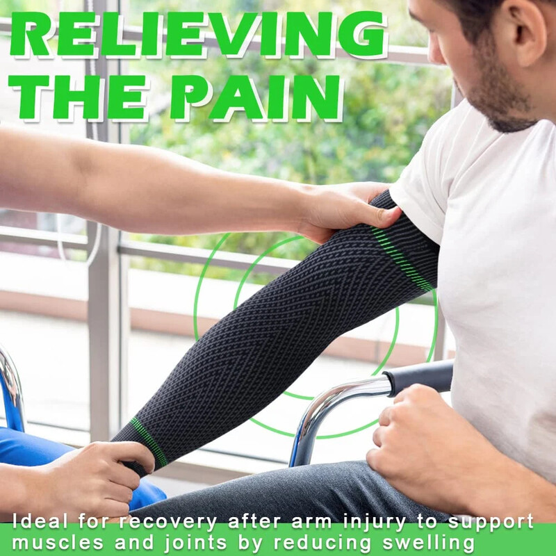 1 kom steznih rukava za ruke za laktove za muškarce i žene, neklizajuća prozračna podrška za ruke za tendonitis, artritis, dizanje utega