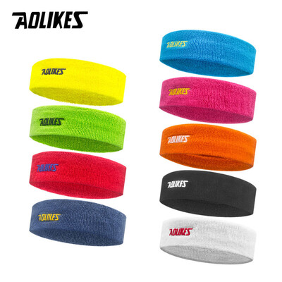 AOLIKES Υψηλής Ποιότητας Βαμβακερό ιδρώτα Headband για Άντρες Sweatband γυναίκες Yoga Hair Bands Head Sweat Bands Volleyball Tennis