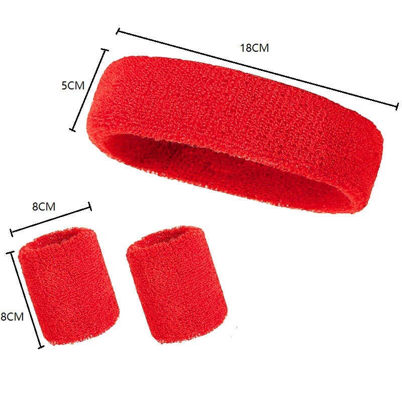 3PCS/set Sportska traka za glavu Traka za znojenje Rastezljiva elastična muška traka za znoj za sport na otvorenom Žene Traka za glavu za teretanu Trčanje Tenis