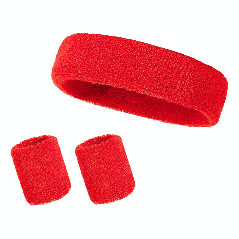3PCS/set Sportska traka za glavu Traka za znojenje Rastezljiva elastična muška traka za znoj za sport na otvorenom Žene Traka za glavu za teretanu Trčanje Tenis