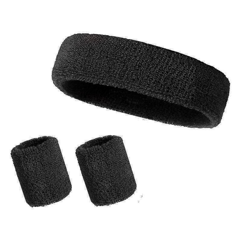3PCS/set Sportska traka za glavu Traka za znojenje Rastezljiva elastična muška traka za znoj za sport na otvorenom Žene Traka za glavu za teretanu Trčanje Tenis