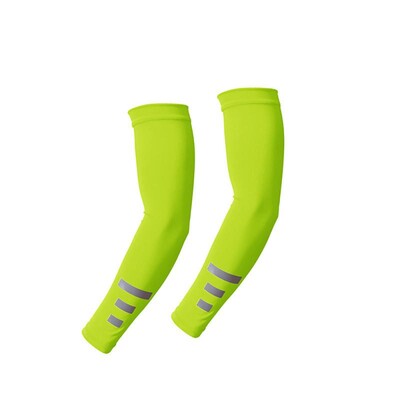 1 par prozračnih brzo sušećih noćnih trčanja reflektirajućih rukava za ruke košarkaški jastučići za laktove fitness sport biciklizam ledena svila grijači za ruke