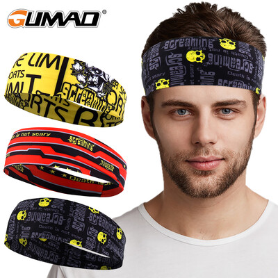 Gothic Skull Headband Sweat Bandage Sport Head Hair Band Προπόνηση Τένις Γυμναστήριο Τζόγκ Μπάσκετ Τρέξιμο Scary Sweatband Γυναίκες Άντρες