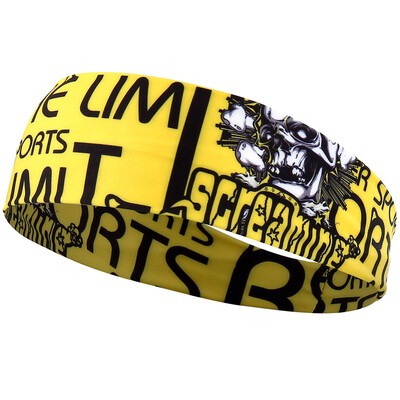 Gotikinė kaukolės galvos juosta prakaito juostelė Sportinė galvos plaukų juosta Treniruotė Tenisas Fitnesas Bėgimas Krepšinis Bėgimas Baisus prakaito dirželis Moterys Vyrai