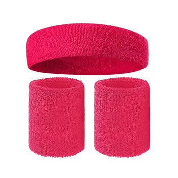 3 бр./компл. Мъжка спортна лента за глава Sweatband Разтеглива еластична лента за глава за изпотяване на открито, лента за глава за жени Gym Running Tennis Headwrap