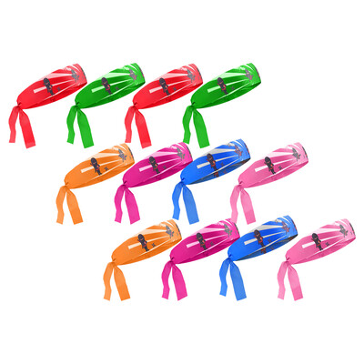 12 vnt Ninja Ninja galvos apdangalai karatė vaikams daugkartinio naudojimo japoniški dekoratyviniai nindzių galvos tvarsčiai treniruotėms šilko skara