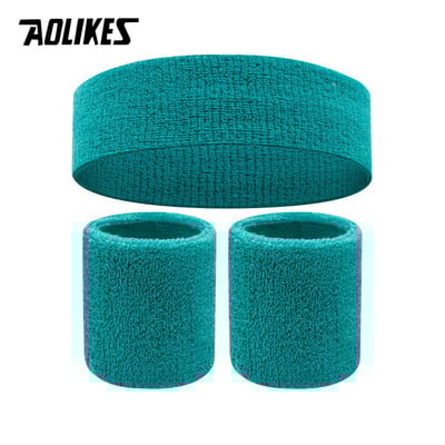 AOLIKES traka za znojnicu, narukvice za muškarce - Set znojnica za glavu - idealno za sport, atletiku, vježbanje, košarku