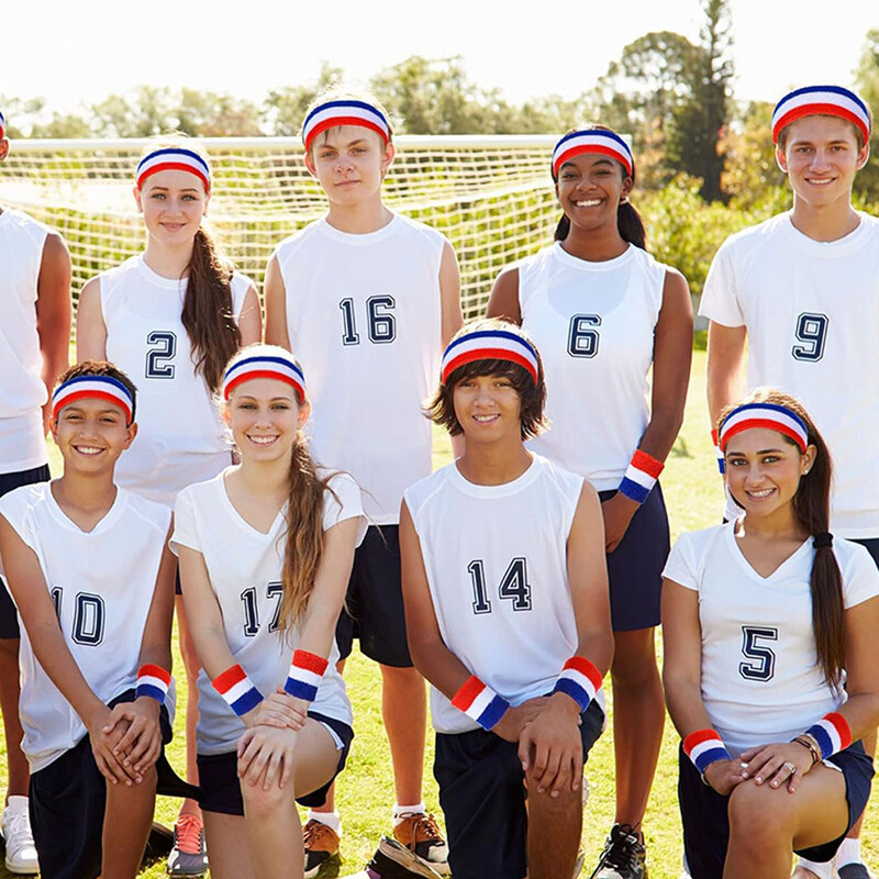 AOLIKES traka za znojnicu, narukvice za muškarce - Set znojnica za glavu - idealno za sport, atletiku, vježbanje, košarku