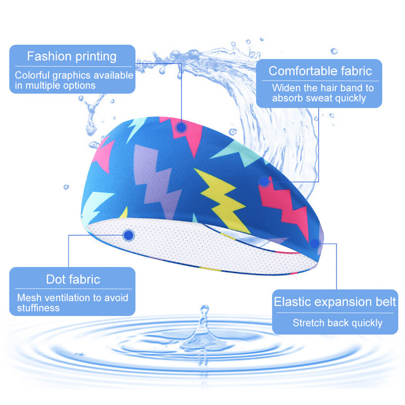 Elastična joga traka za glavu Traka za znoj Sportska traka za kosu za glavu Vježbanje Tenis Fitnes Jog Košarka Trčanje Traka za znoj Žene Muškarci