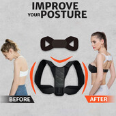 Corrector de postură spate, bretele ajustabile pentru gât, echipament de antrenament, la birou, la domiciliu, bărbat, femeie, centură de corecție pentru postura umărului