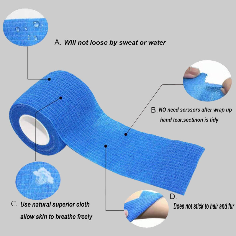 Spalvinga sportinė lipni elastinė tvarsliava apvyniojama juosta 4,5 m elastoplastas, skirtas kelio atramos pagalvėlėms pirštas kulkšnis delnas pečiai