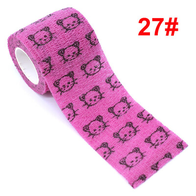 Samoljepljivi elastični zavoj s otisnutim životinjskim uzorkom, 4,5 m sportska traka za omotavanje za zglobove prstiju, koljeno, pribor za prvu pomoć, traka za kućne ljubimce