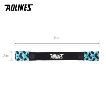 AOLIKES 1PCS Weave Elastic Yoga Sweatband за жени, мъже, бягащи ленти за коса, фитнес ленти за пот, спортна силиконова противоплъзгаща лента за глава