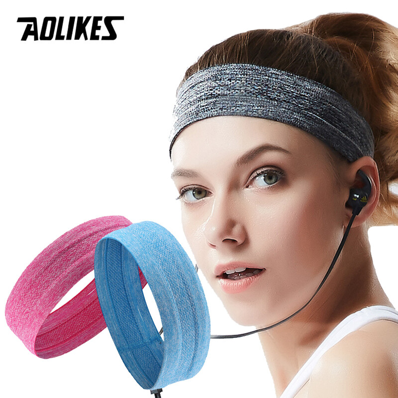 AOLIKES 1 ΤΕΜ. Ζώνη εφίδρωσης που απομακρύνει την υγρασία αναπνέει Άνδρες Γυναικείες Αθλητικό ελαστικό κεφαλόδεσμο για γυμναστήριο Τρέξιμο αθλητικό μπάσκετ