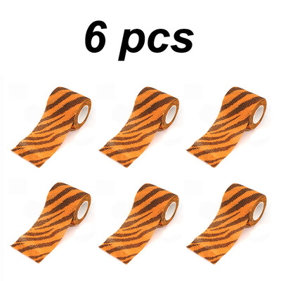 1/2/6 buc Bandaj elastic autoadeziv pentru tatuaj, imprimat cu animale, 4,5 m, bandă de înfășurare sportivă pentru articulația degetelor, genunchi, trusă de prim ajutor, bandă pentru animale de companie