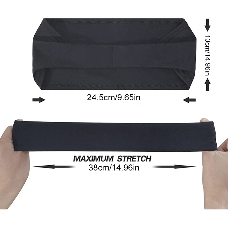 5gab vīriešu skriešanas galvas saite, sviedru lente sporta galvas saite skriešanai, riteņbraukšanai, basketbolam, fitnesam, treniņam elastīga unisex matu lente