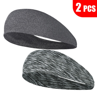 2KOM Sportska traka za glavu Elastična traka za znojenje Vanjski Trčanje Biciklizam Joga Teretana Fitnes Tenis Bejzbol Traka za kosu Traka za glavu Muškarci