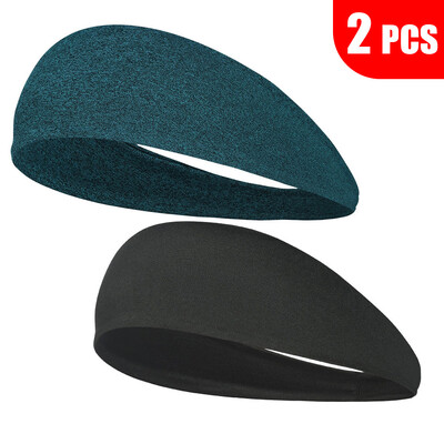 2KOM Sportska traka za glavu Elastična traka za znojenje Vanjski Trčanje Biciklizam Joga Teretana Fitnes Tenis Bejzbol Traka za kosu Traka za glavu Muškarci