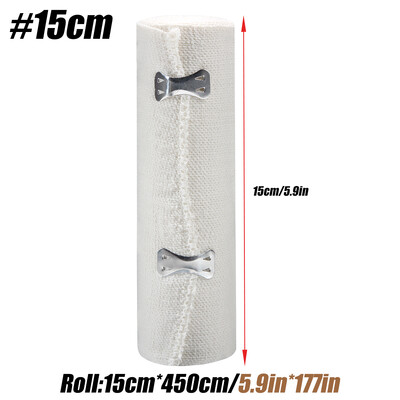 1 tekercses elasztikus pólya, 450 cm-ig nyúló sztreccskötés sportoláshoz, ficamokhoz, vádlihoz, bokához, lábfejhez