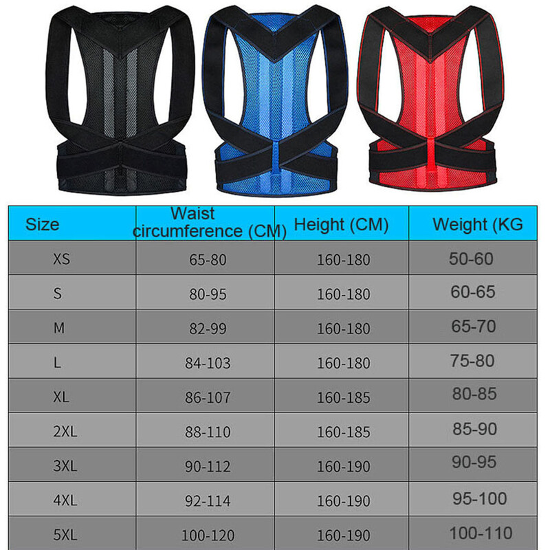 Korektor držanja Steznica za leđa Potpora za ključnu kost Zaustavite pogrbljenost i pogrbljenost Podesivi trener za leđa Unisex pojas za korekciju